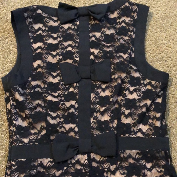 Black Lace Cocktail Dress - Picture 7 of 8